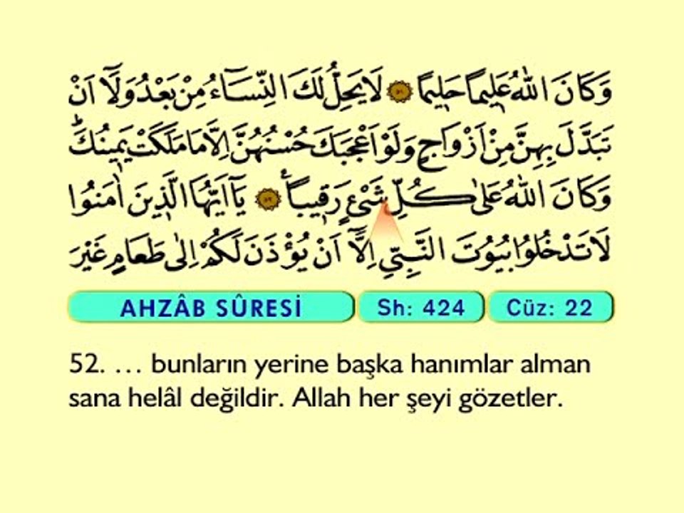40. Ahzab 31-73 - Türkçe Okunuşlu - Mealli Kur'an-ı Kerim Hatim Seti