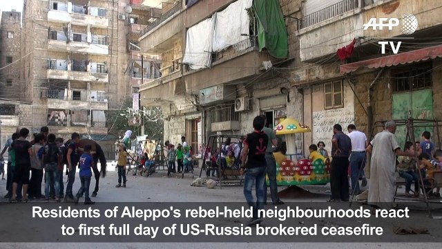 Syria truce: calm has returned to rebel-held parts of Aleppo
