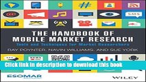 Read The Handbook of Mobile Market Research: Tools and Techniques for Market Researchers  Ebook Free