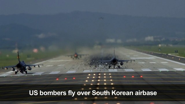 US bombers in show of force against North Korea