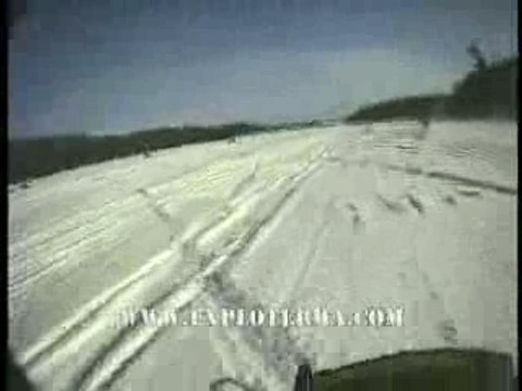 Motoneige au Canada, Québec sur lacs gelés avec Exploterra