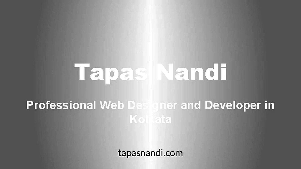 Tapas Nandi - Freelance Web Designer & Developer