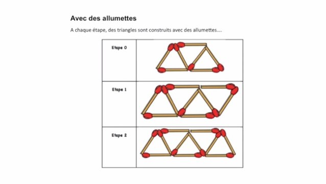 Calcul litteral Les allumettes -Echanges avec Anne Burban, Maelle Gallais