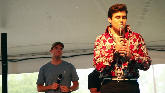Ben Thompson, Taylor Rodriguez & Cote Deonath sing 'Trouble' Elvis Week 2016
