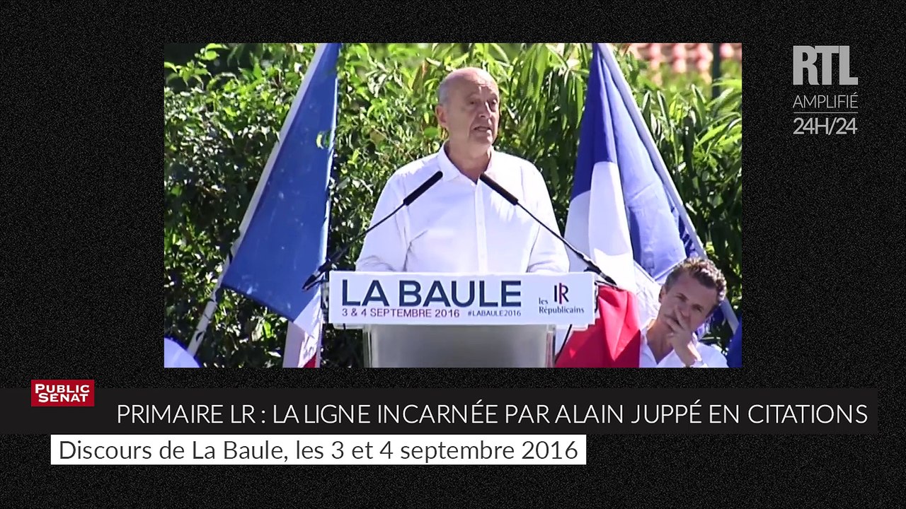 Primaire LR : la ligne incarnée par Alain Juppé...