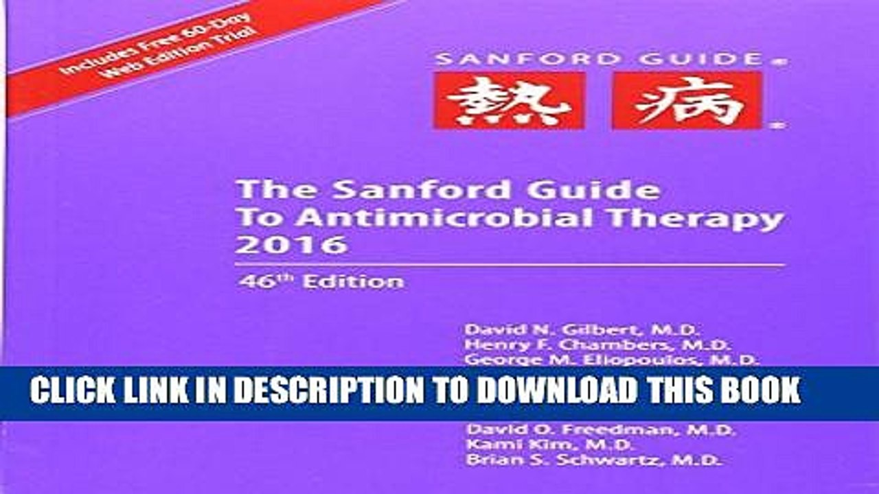 [PDF] Sanford Guide to Antimicrobial Therapy (Guide to Antimicrobial Therapy (Sanford)) Popular