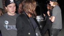 Victoria Beckham celebrates New York Fashion Week as she dines with Brooklyn and David