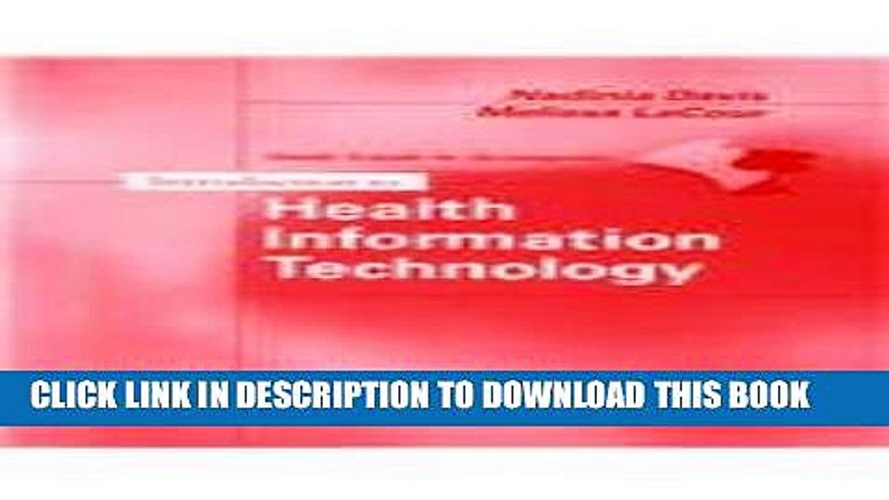 [Read PDF] Study Guide to Accompany Introduction to Health Information Technology Ebook Free