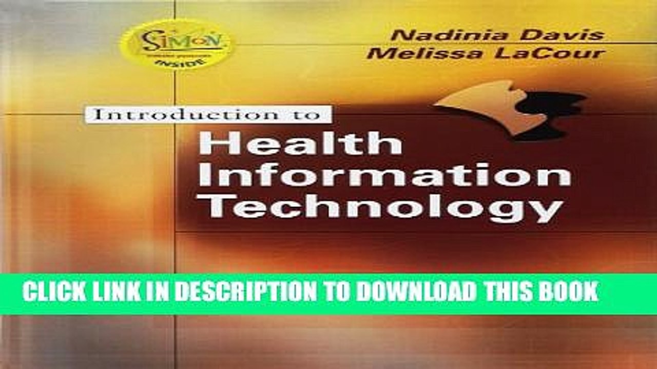 [Read PDF] Introduction to Health Information Technology (Book with Web site Passcode) Download