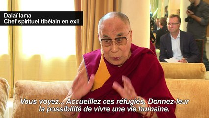 "Accueillez les réfugiés", appelle le Dalaï lama