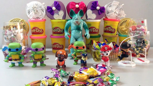 CandySurprises-Toys,Paw Patrol,Teenage Mutant Ninja Turtles,Predator Nightmare Freddy Aliens,Playzdoh350