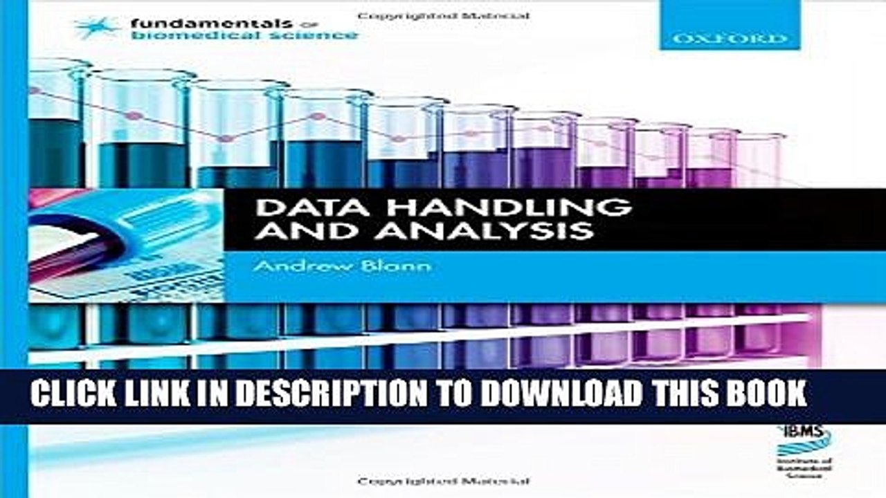 [Read PDF] Data Handling and Analysis (Fundamentals of Biomedical Science) Download Online