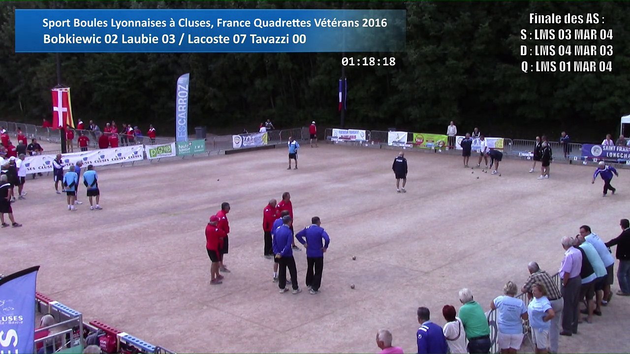 Demi-finales, Sport Boules, France Quadrettes V...
