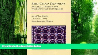 Big Deals  Brief Group Treatment: Practical Training for Therapists and Counselors (Group