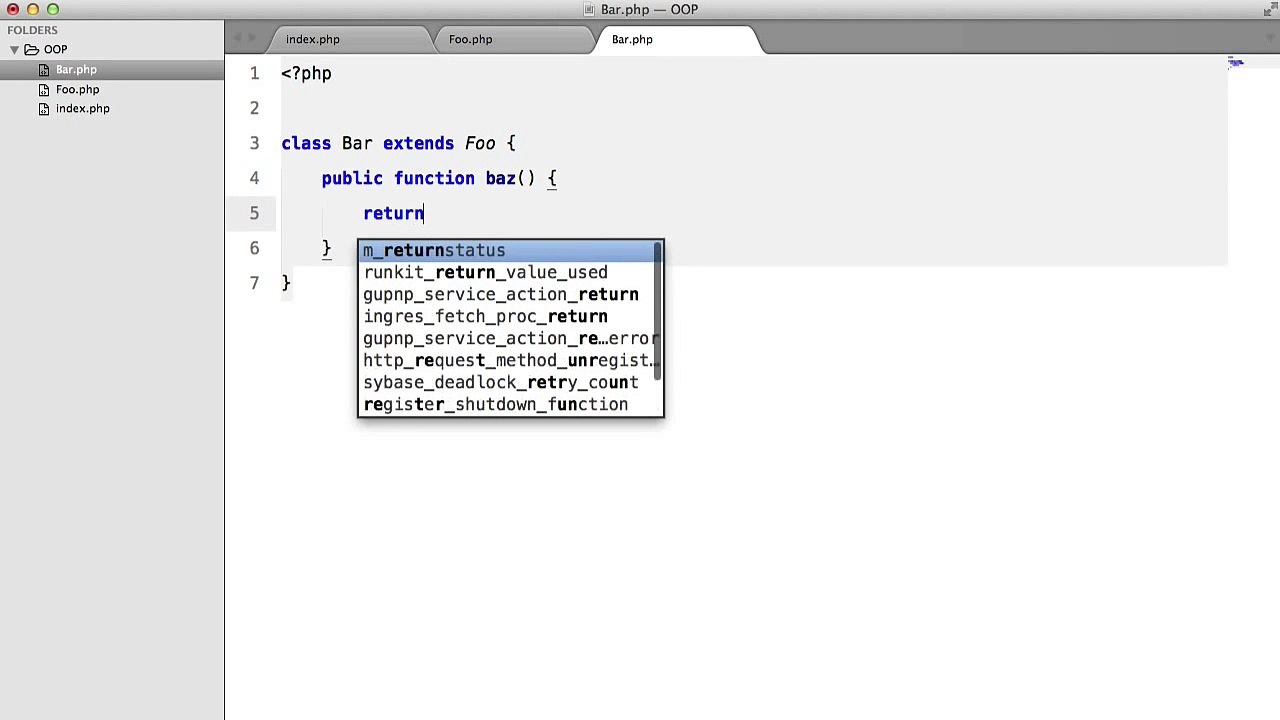 PHP Object Oriented Programming (OOP)׃ Abstract Classes (9⁄13)