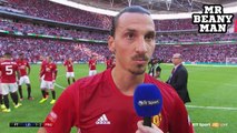 Leicester 1-2 Manchester United - Zlatan Ibrahimovic Post Match Interview - The FA Community Shield