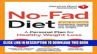 Collection Book American Heart Association No-Fad Diet, 2nd Edition: A Personal Plan for Healthy