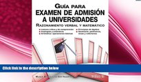 different   GuÃ­a para examen de admisiÃ³n a universidades / Guide to college admissions exam: