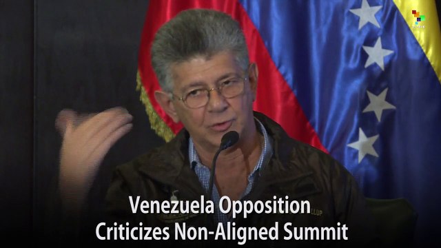 Venezuela Opposition Criticizes Non-Aligned Summit