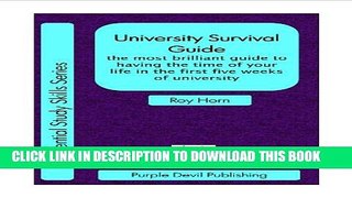 [PDF] University Survival Guide (The Essential Guide to University) (Essential Study Skills Seris