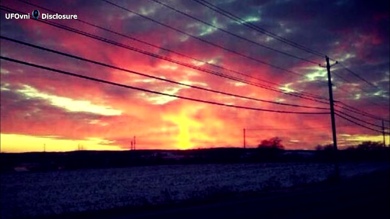 Cross And Guardian Angel In The Sky Above Michigan And Hawaii, Pine Valley, Jan 13, 2016