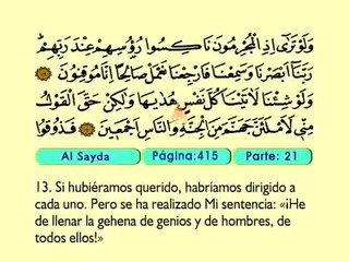38. Al Sayda 1-30 - El Sagrado Coran (Árabe)