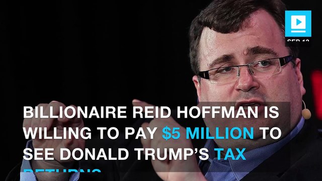 LinkedIn founder will donate $5M to veterans if Trump releases tax returns