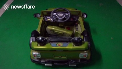 Toy car trolls drivers by occupying parking space