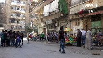 Un premier jour de calme dans les quartiers rebelles d'Alep