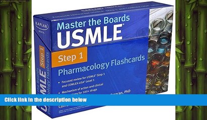 there is  Master the Boards USMLE Step 1 Pharmacology Flashcards