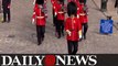 British Royal Guard Caught Snorting Suspicious Powder Off A Sword On Duty