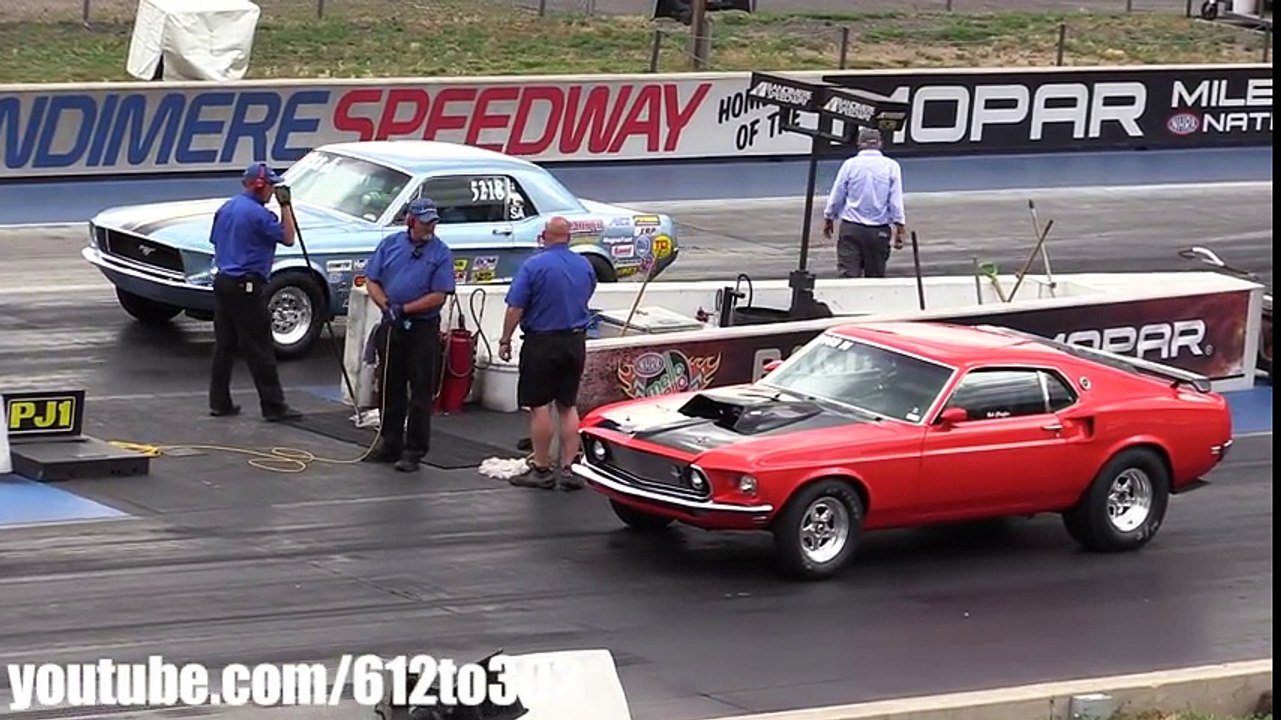 1969 Mustang vs 1967 Mustang Drag Race
