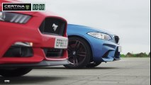 Ford Mustang 5.0 GT vs BMW M2 - Which is fastest   evo DRAG BATTLE