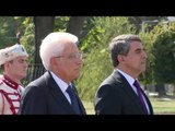 Bulgaria - iMattarela a Sofia depone una corona al monumeto del Milite Ignoto (13.09.16)
