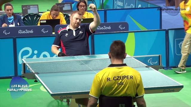 Fabien Lamirault - Médaille d'or Tennis de table classe 2 - Jeux Paralympiques Rio 2016