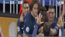 اهداف مباراة باريس سان جيرمان وارسنال 1-1   دوري ابطال اوروبا 2017