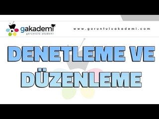Denetleme ve Düzenleme |Biyoloji Dersi