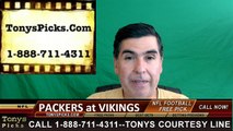 Minnesota Vikings vs. Green Bay Packers Free Pick Prediction NFL Pro Football Odds Preview 9-18-2016