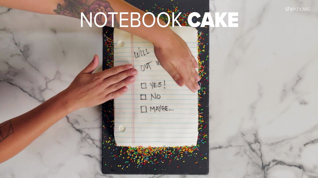 Notebook Cake