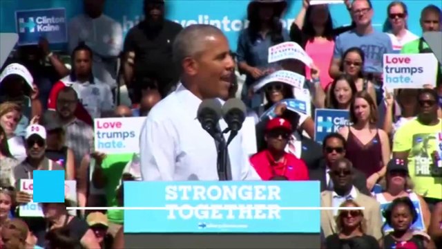 Obama takes stage in Philadelphia as Clinton recovers