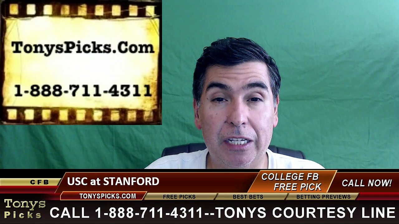 Stanford Cardinal vs. USC Trojans Free Pick Prediction NCAA College Football Odds Preview 9-17-2016