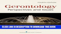 [PDF] Gerontology: Perspectives and Issues, Fourth Edition Popular Colection