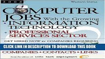 [PDF] Computer Jobs: Western States: With the Growing Information Technology Professional Services
