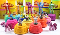 Play and Learn Colors with Play Dough Modelling Clay & Zoo Animals , Play Doh Spiderman Molds Fun