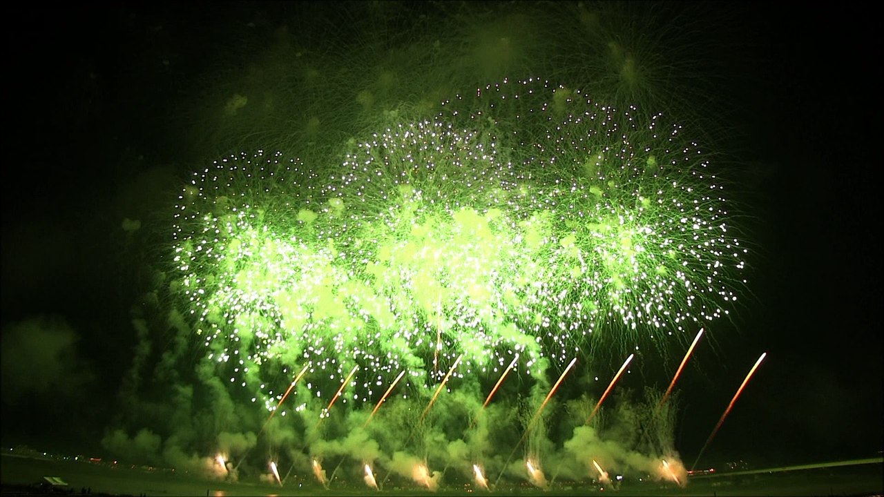 天地人花火　2016長岡花火　野村花火工業（8月3日）　Nagaoka Fireworks 2016. Tenchijin.