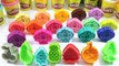 Play and Learn Colours with Play Doh Sparkle with Fruits Molds Fun,Play Dough Modelling Clay & Creative for Kids