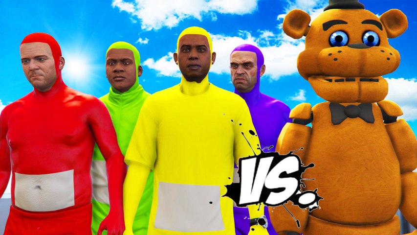 Teletubbies Team Vs Freddy Fazbear Five Nights At Freddy S Great Battle Video Dailymotion - teletubbies the horror game roblox