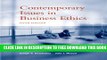 New Book Contemporary Issues in Business Ethics