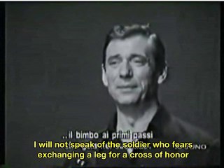 Yves Montand Le Chat de La voisine English subtitles