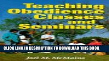 New Book Teaching Obedience Classes and Seminars